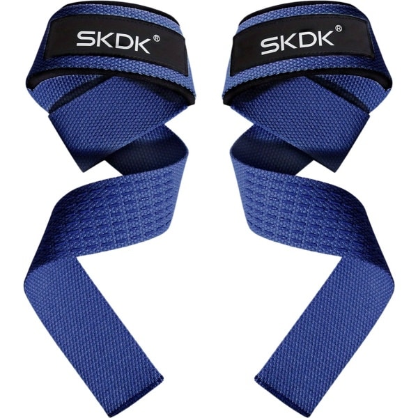 Nivard Wrist Wraps - Lifting Straps - Crossfit Grips - Polsband - Krachttraining - Fitness - Deadlift - Sport - Blauw