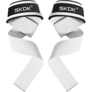 Nivard Wrist Wraps - Lifting Straps - Crossfit Grips - Polsband - Krachttraining - Fitness - Deadlift - Sport - Wit