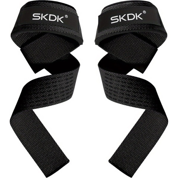 Nivard Wrist Wraps - Lifting Straps - Crossfit Grips - Polsband - Krachttraining - Fitness - Deadlift - Sport - Zwart