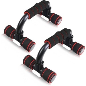 Opdruksteunen krachttraining - krachtige workout stands - gewatteerde schuimhandgrepen - antislip stevige structuur - voor mannen en vrouwen - gym oefenapparatuur - vloer Opdruksteunen
