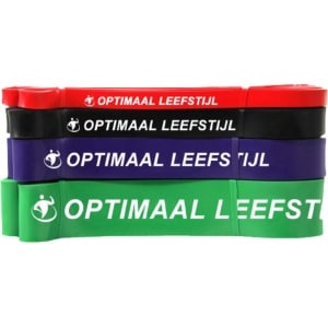 Optimaal Leefstijl - Weerstandsbanden set - Pull up bands - Power bands - Fitness banden - Crossfit - Calisthenics - Resistance bands - Fitness - Met opberg tas