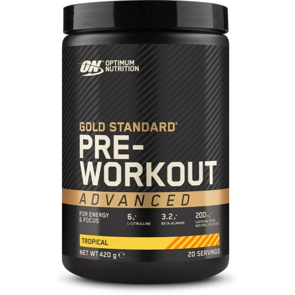 Optimum Nutrition Gold Standard Pre-Workout Advanced - Pre Workout - Tropical - 420 gram (20 doseringen)