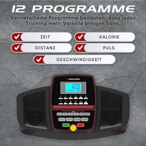 Opvouwbare Elektrische Loopband voor Thuis - 12 km/u, 12 Vooraf Ingestelde Programma's, Handmatige Kanteling, LCD-display