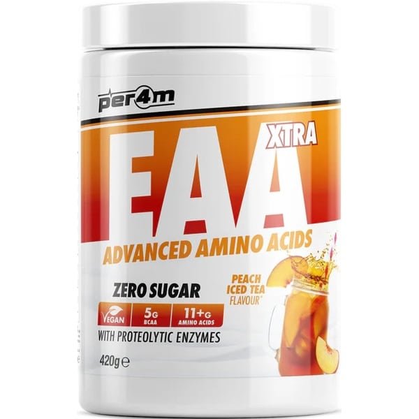 Per4m - EAA Xtra 420g - Peach Iced Tea - Aminozuren - EAA - Fitness - Krachttraining - Sportvoeding