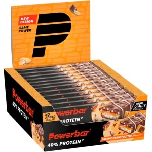 Powerbar eiwitreep | 40% Protein+ Crisp Bar | Caramel Peanut Butter - 12x40g