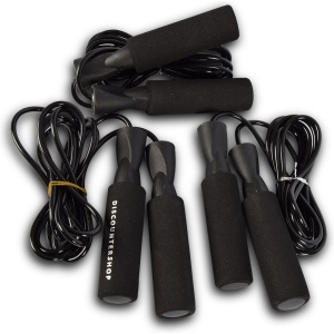 Premium Set van 3 Speed Rope Springtouwen voor Volwassenen | Ideaal voor Fitness, Crossfit en Actief Buitenspel | Zwart