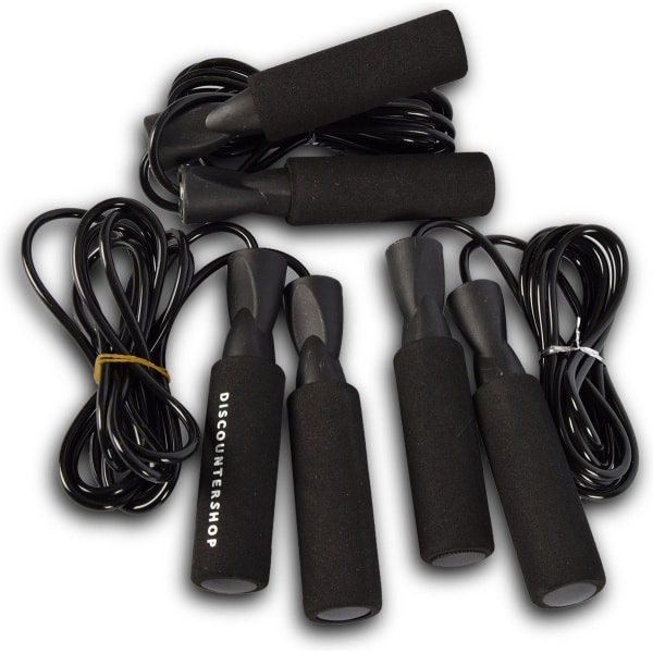 Premium Set van 3 Speed Rope Springtouwen voor Volwassenen | Ideaal voor Fitness, Crossfit en Actief Buitenspel | Zwart