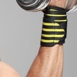 Pro Care Excellent Quality® Polsbrace - Universeel links of rechts - Fitness band - Crossfit - Powerlifting - Sport - Klachten Bescherming - grijs/zwart