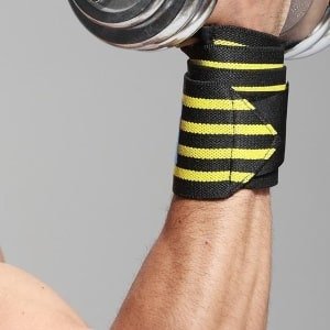 Pro Care Excellent Quality® Polsbrace - Universeel links of rechts - Fitness band - Crossfit - Powerlifting - Sport - Klachten Bescherming - grijs/zwart