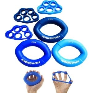 ProCircle 6-Delige Handtrainer Training Set - Vinger Stretcher - Vingertrainer - Hand Spieren Trainer - Handknijper - Krachttrainer
