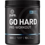 Pure. Go Hard Pre-Workout - Orange - 300gr - 30 servings - magnesium en vitamine C - suikervrij - fitness