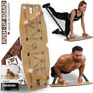 Push-up board voor effectieve krachttraining met elastische banden