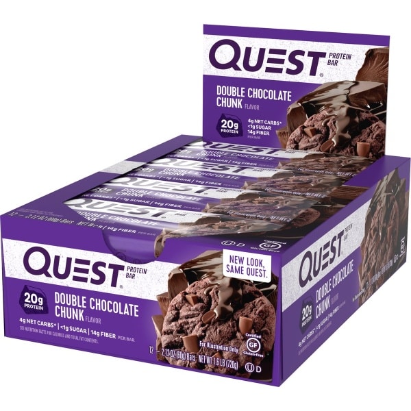Quest Nutrition Quest Bars - Eiwitreep - 1 box (12 eiwitrepen) - Double Chocolade Chunk