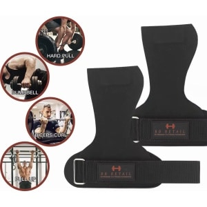 RB Retail Lifting straps - Fitness Straps - Lifting Straps - Lifting Hooks - Wrist Support - Pad Palm - Hand Grips - Bodybuilding - Crossfit - Fitness Handschoenen