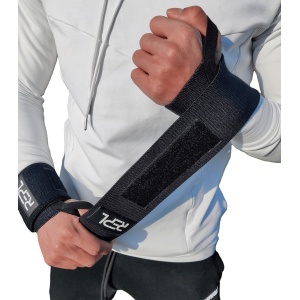 REPL Wrist Wraps - Polsversterkers voor Crossfit, Fitness en Krachttraining- Polsbrace - Zwart