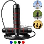 RTS products® Verzwaard springtouw - springtouw met speciale grip - kogellagers - Professionele verstelbare springtouw met kogellager - springtouw groen - springtouw volwassenen - speedrope - fitness - cardio - boxen - yoga - crossfit