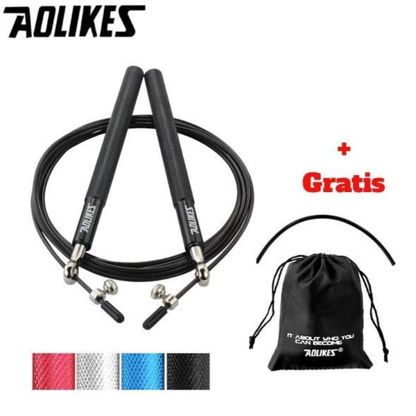RVS Verstelbaar Professioneel Springtouw met Kogellagers - Speed Rope - Fitness Sport -Jump Rope - Conditie - Bootcamp - Crossfit, Boxing, MMA, Interval Training & Double Unders - Weightloss - HIIT