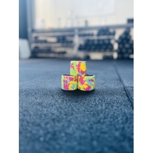 RXpursuit 3-Pack Happy Camo Premium Sticky Stretch Lifting Thumb Hookgrip Tape for Weightlifting, CrossFit, Powerlifting, Strength Training. Athletic Sport Tape