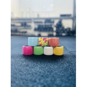 RXpursuit 7-Pack Combi Colour Premium Sticky Stretch Lifting Thumb Hookgrip Tape for Weightlifting, CrossFit, Powerlifting, Strength Training. Athletic Sport Tape