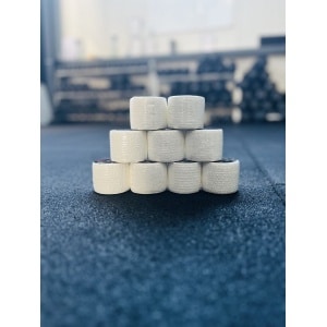 RXpursuit 9-Pack Wit Premium Sticky Stretch Lifting Thumb Hookgrip Tape for Weightlifting, CrossFit, Powerlifting, Strength Training. Athletic Sport Tape