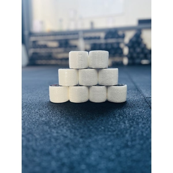 RXpursuit 9-Pack Wit Premium Sticky Stretch Lifting Thumb Hookgrip Tape for Weightlifting, CrossFit, Powerlifting, Strength Training. Athletic Sport Tape