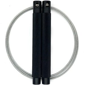 RXpursuit Speedrope Springtouw Falcon Pro Line voor CrossFit - Perfect voor snelle Single Unders en Double Unders - Super Snelle Lagers - Aluminium Handvaten - Zwart-Zilver