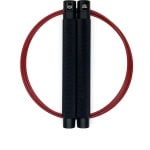 RXpursuit Speedrope Springtouw Falcon Pro Line voor CrossFit - Perfect voor snelle Single Unders en Double Unders - Super Snelle Lagers - Aluminium Handvaten - Zwart-Rood