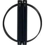 RXpursuit Speedrope Springtouw Falcon Pro Line voor CrossFit - Perfect voor snelle Single Unders en Double Unders - Super Snelle Lagers - Aluminium Handvaten - Zwart-Zwart