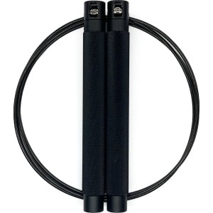 RXpursuit Speedrope Springtouw Falcon Pro Line voor CrossFit - Perfect voor snelle Single Unders en Double Unders - Super Snelle Lagers - Aluminium Handvaten - Zwart-Zwart