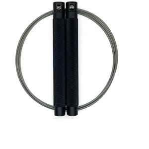 RXpursuit Speedrope Springtouw Falcon Pro Line voor CrossFit - Perfect voor snelle Single Unders en Double Unders - Super Snelle Lagers - Aluminium Handvaten - Zwart-Grijs