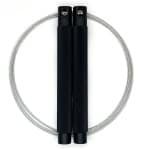 RXpursuit Speedrope Springtouw Falcon Pro Line voor CrossFit - Perfect voor snelle Single Unders en Double Unders - Super Snelle Lagers - Aluminium Handvaten - Zwart-Uncoated