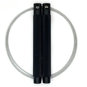 RXpursuit Speedrope Springtouw Falcon Pro Line voor CrossFit - Perfect voor snelle Single Unders en Double Unders - Super Snelle Lagers - Aluminium Handvaten - Zwart-Uncoated