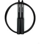 RXpursuit Speedrope Springtouw - Weighted Eagle Pro Line voor CrossFit - Perfect voor Double Unders en Single Unders - Super Snelle Lagers - Aluminium Handvaten met Extra Grip - Zwart-Zwart