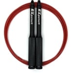 RXpursuit Speedrope Springtouw - Weighted Eagle Pro Line voor CrossFit - Perfect voor Double Unders en Single Unders - Super Snelle Lagers - Aluminium Handvaten met Extra Grip - Zwart-Rood