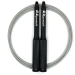 RXpursuit Speedrope Springtouw - Weighted Eagle Pro Line voor CrossFit - Perfect voor Double Unders en Single Unders - Super Snelle Lagers - Aluminium Handvaten met Extra Grip - Zwart-Zilver