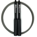 RXpursuit Speedrope Springtouw - Weighted Eagle Pro Line voor CrossFit - Perfect voor Double Unders en Single Unders - Super Snelle Lagers - Aluminium Handvaten met Extra Grip - Zwart-Grijs