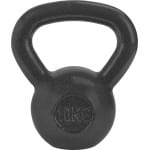 RYZOR Kettlebell van 10 kg - Gietijzeren - crossfit - Bootcamp - Gewichten - massief gietijzer - Kogelhalter - Fitness - 10 kg - binnen en buiten - Halters en gewichten - Fitness en Training - Krachttraining - Krachtbenodigdheden - Gietijzer Grijs