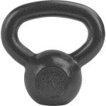 RYZOR Kettlebell van 4 kg - Gietijzeren - crossfit - Bootcamp - massief gietijzer - Kogelhalter - Fitness - gewichten - 4 kg - binnen en buiten - Halters en gewichten - Fitness en Training - Krachttraining - Krachtbenodigdheden - Gietijzer Grijs