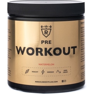 Rebuild Nutrition Pre-Workout - Pre Workout Per Scoop 400 mg Cafeïne - Preworkout Haal Het Maximale Uit Je Trainingen - Energy Drink - Watermeloen smaak - 30 doseringen - 300 gram