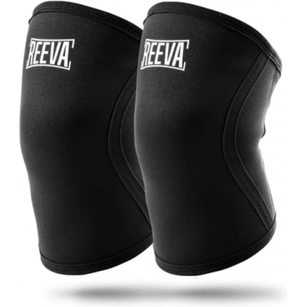 Reeva Knee Sleeves - Knie Brace geschikt voor Gewichtheffen, Fitness en CrossFit - Unisex - Verkocht per paar - 5mm - M