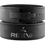 Reeva Lifting Belt - Zwart Lederen Powerlift Riem in Maat S - Lever Belt geschikt voor Crossfit, Powerlifting, Fitness en Bodybuilding - Lifting Belt voor Heren en Dames