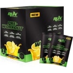 Run Nutrition - Pre-Workout 21 sachets 210 (gr.) | Citroensmaak |Wegwerpverpakkingen | Gearomatiseerd en heerlijk | Energieverhogende effect | Bereik je maximale prestaties | Trainingsprestaties naar de top |