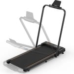 Rustive Loopband - 2 in 1 - Draagbaar - Elektrische Fitness Machine - Hardloopmachine - LED Display - Zwart - 120 x 56 x 100 cm
