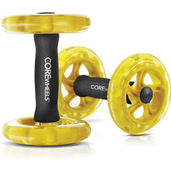 SKLZ Core Wheels - Dynamische Krachttrainer - Trainingswielen - Intensievere Push Ups - Schouders Romp Heupen Trainen - Inclusief Trainingsgids - Ergonomisch