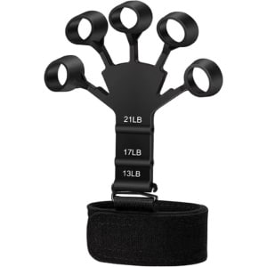 Scoby - Griptrainer - Vingertrainer - Krachttraining voor Vingers - Sterkere Vingers - Handtrainer - Zwart - Siliconen - Universeel