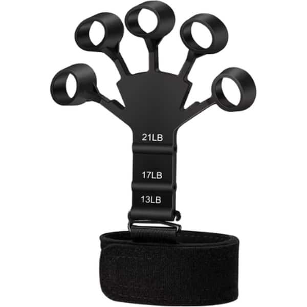 Scoby - Griptrainer - Vingertrainer - Krachttraining voor Vingers - Sterkere Vingers - Handtrainer - Zwart - Siliconen - Universeel