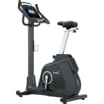 Skandika Cykling P14 Ergometer Hometrainer - Hometrainer - Hometrainer, multimedia Android computer, tot 150 kg, tot 205 cm, speakers, Bluetooth, app-verbinding, Kinomap - Fitnessfiets voor thuis - 105 x 51 x 147 cm (L x B x H) - zwart
