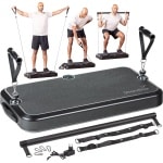 Skandika Smart Training Station - Krachtstation - Multifunctionele fitnessapparatuur voor thuis, training van het hele lichaam, calisthenics, 50kg weerstand - Fitnessstation, trainingsapparatuur, krachttraining - 86 x 46 x 13.5 cm (LxBxH) - zwart