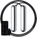 SmartRope LED Chrome - Springtouw met Mobiele App - Fitness springtouw met teller - Verstelbaar springtouw - Touwtje springen - Skipping rope - Touwtje springen - Fitness - Boksen - Krachttraining - Crossfit - Maat S