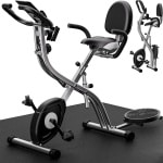 Sportana Hometrainer Eagle 4 - Inklapbaar 10 Niveaus - Zwart Zilver